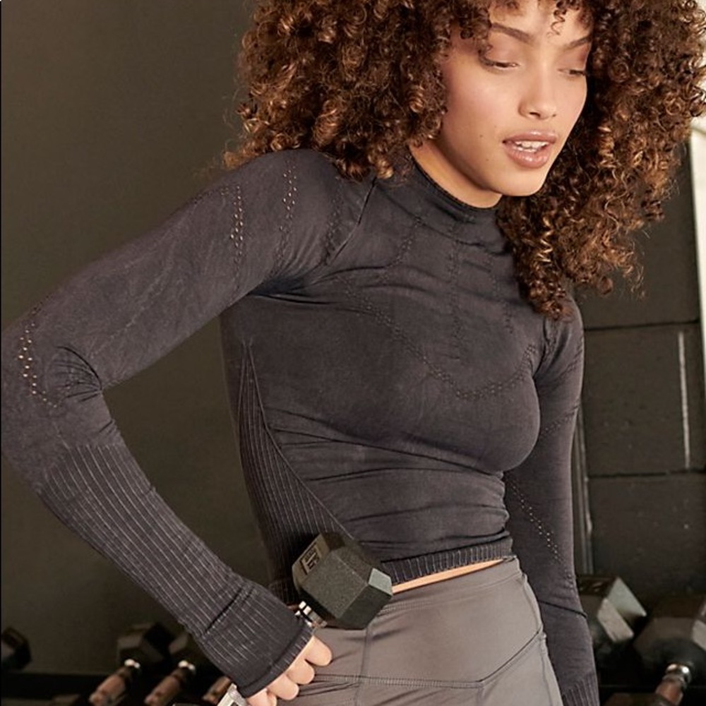 NEW Free People Good Karma Hi Neck Layering Top